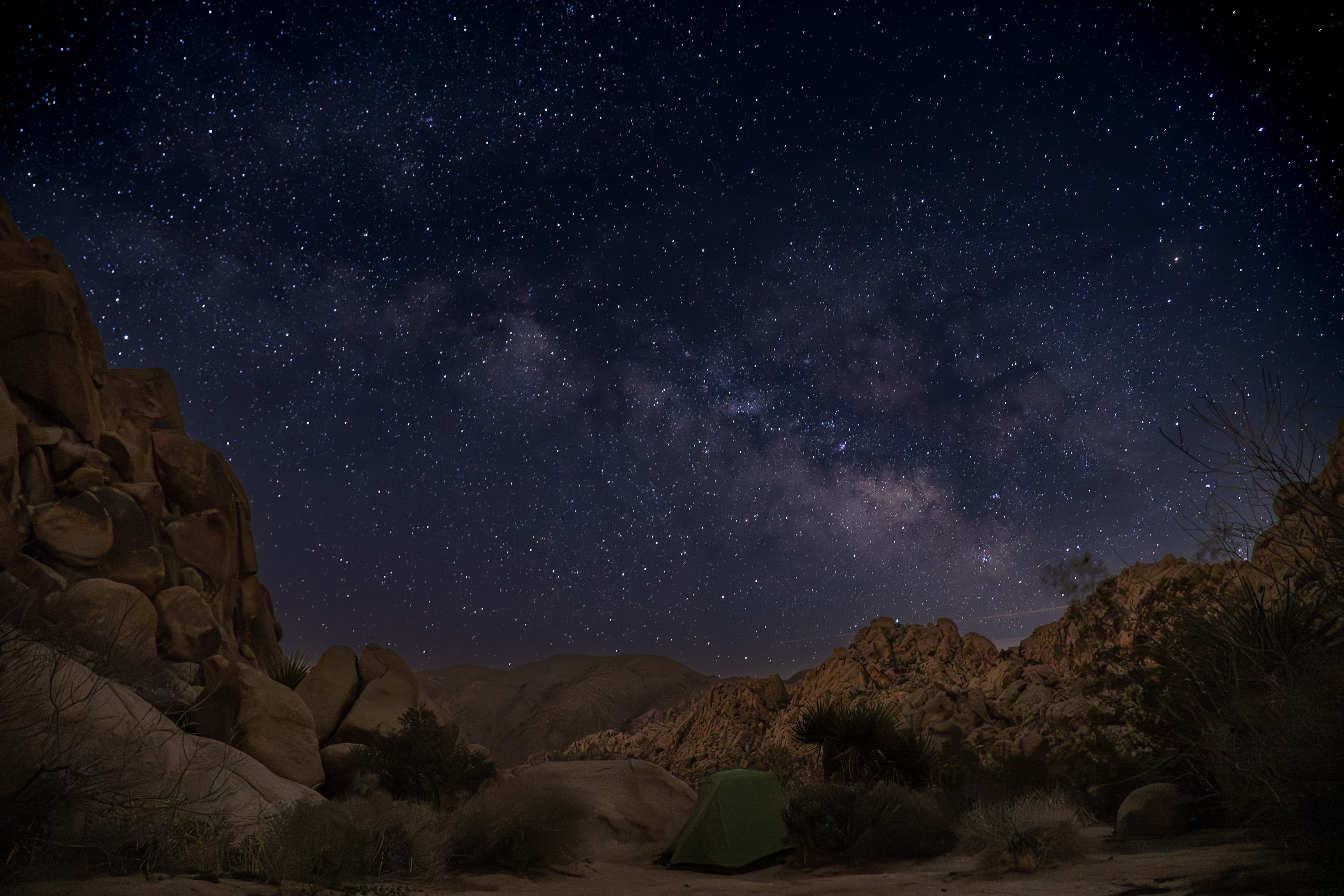 Milky Way Over Desert Camp