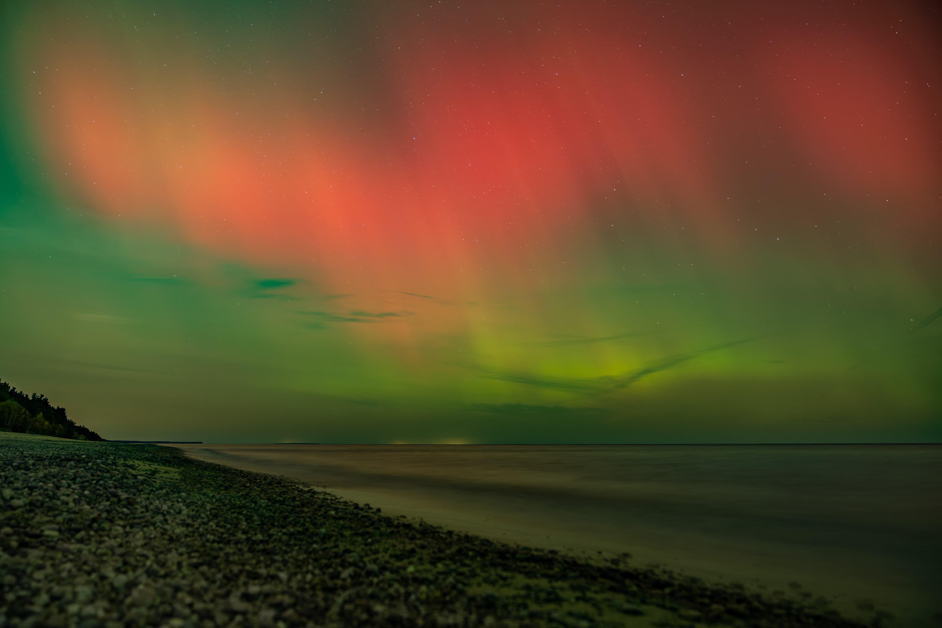 Aurora Over Lake Superior